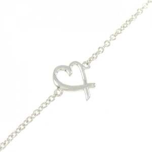 TIFFANY Silver Heart Charm Bracelet